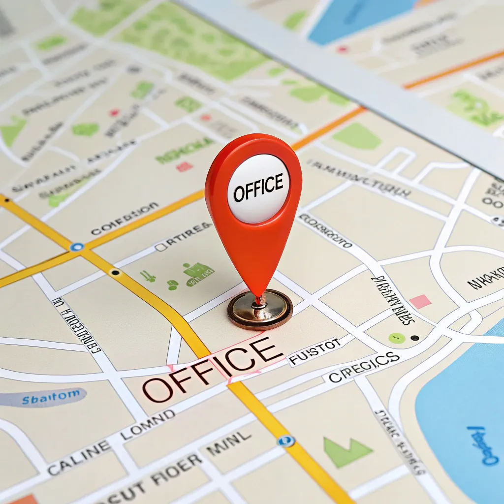 Map pin showing office location